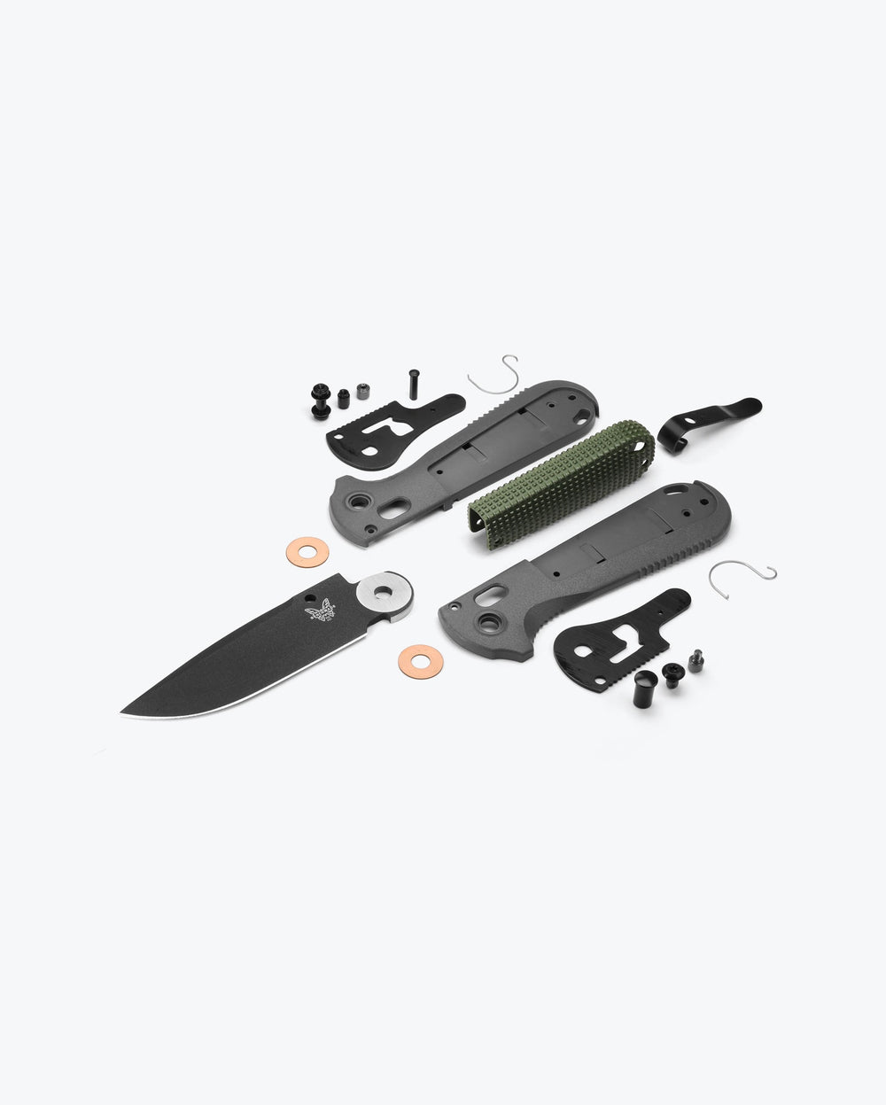 Eighth product image showing an exploded view of the knife