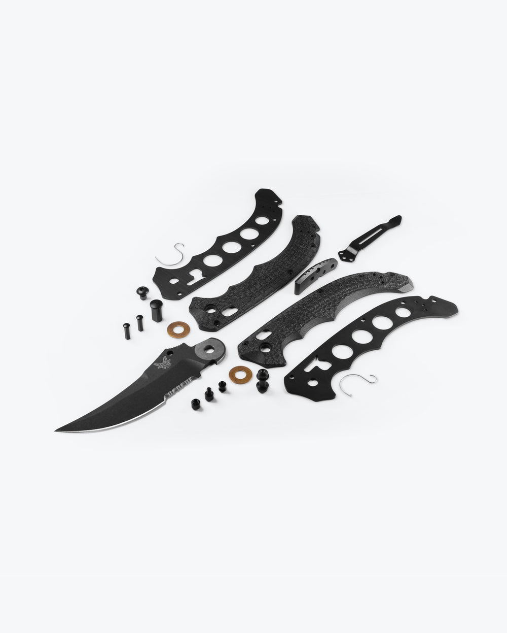 Eighth product image showing an exploded view of the knife
