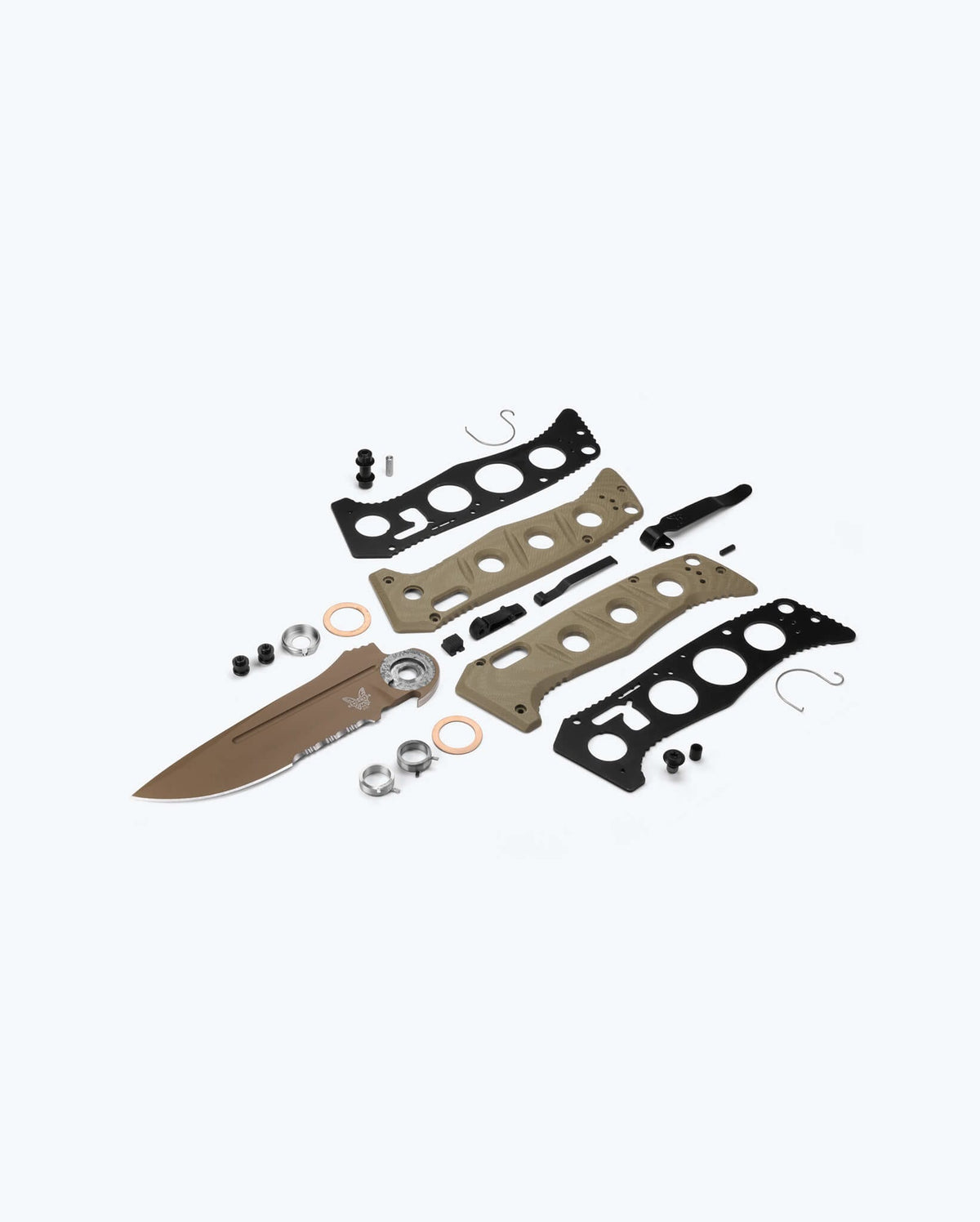 Eighth product image showing an exploded view of the knife