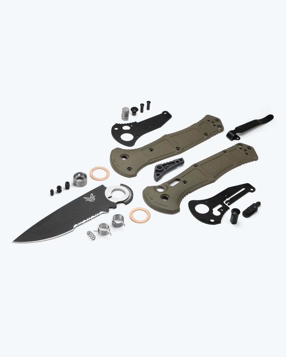 Eighth product image showing an exploded view of the knife