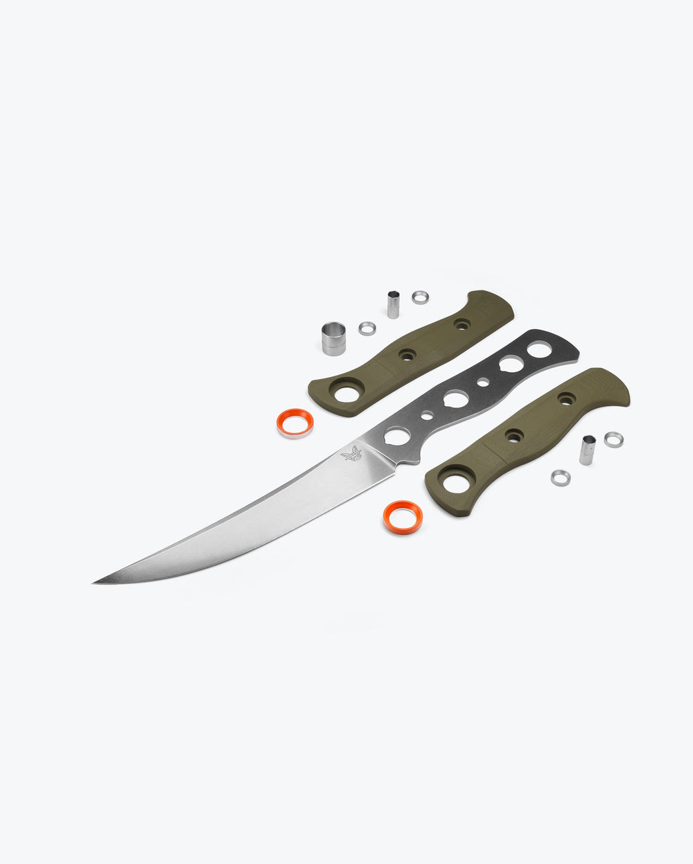 Eighth product image showing an exploded view of the knife
