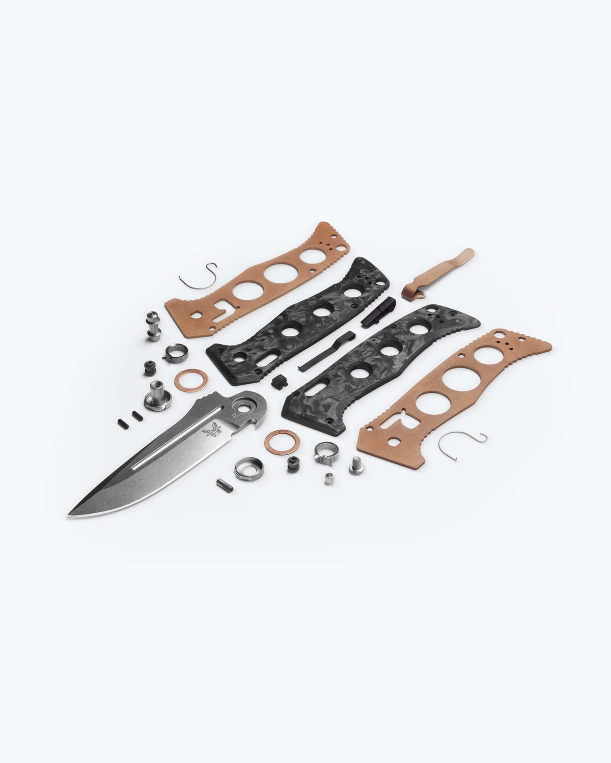 Eighth product image showing an exploded view of the knife