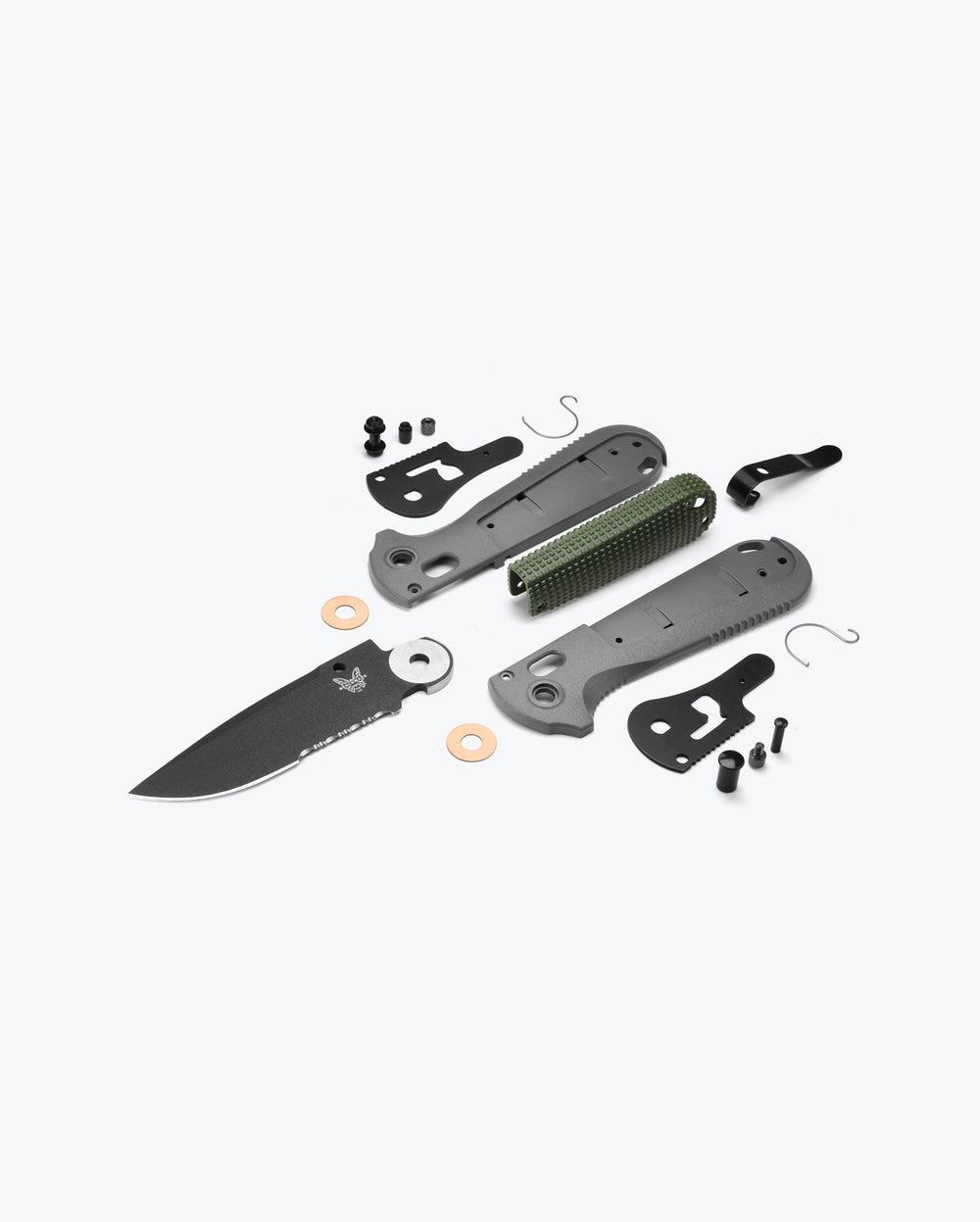 Eighth product image showing an exploded view of the knife